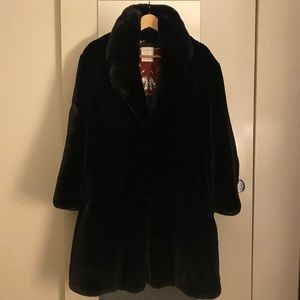 Sandro women’s faux fur coat
